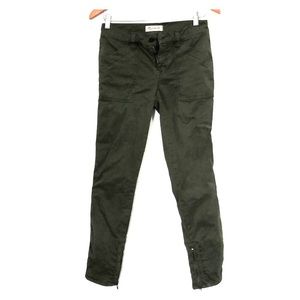 Madewell olive green skinny utility pants size 26